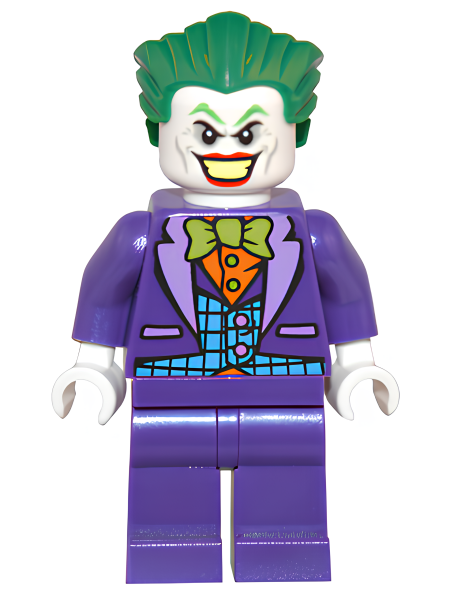 Минифигурка Lego The Joker - Medium Azure Vest, Lime Bow Tie, Large Smile dim017 U